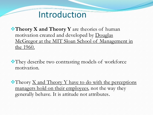 Douglas mcgregor management theory